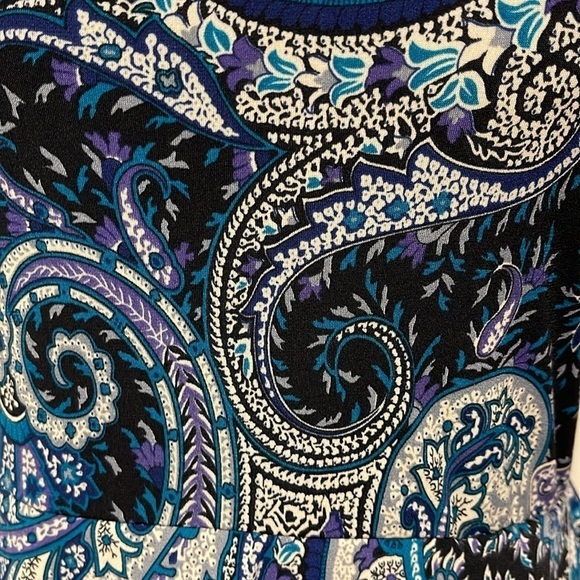 J.B.S ltd Women’s Paisley Peplum Sheath Dress Size 12 - Picture 5 of 9